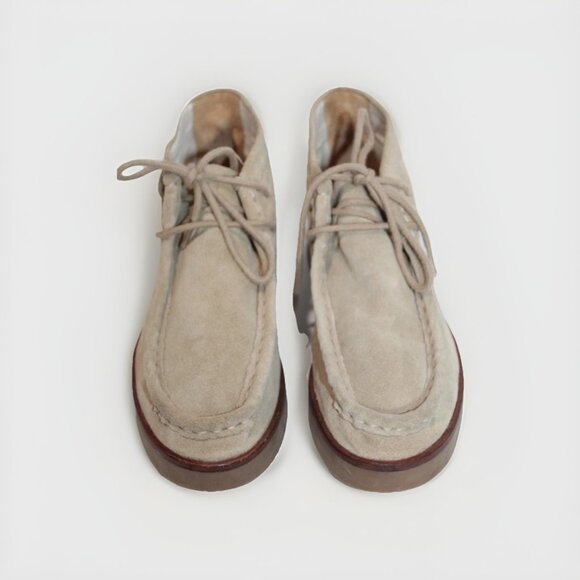The Great Wallabee Chukka Boots Tan Sand Suede Preppy Moc Desert MINT Size 10 - Picture 10 of 12